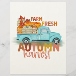 Farm Fresh Autumn Harvest Letterhead レターヘッド