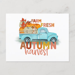 Farm Fresh Autumn Harvest Quote シーズンポストカード