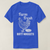 Farm Fresh Butt Nuggets Farmer Chicken Farm  Tシャツ (デザイン正面)