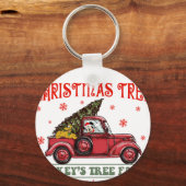 farm fresh christmas tree2 キーホルダー (正面)