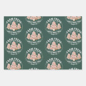 Farm Fresh Christmas Tree Cake Xmas Holiday ラッピングペーパーシート (正面)