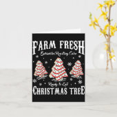 Farm Fresh Christmas Tree Xmas Debbie Cakes Family カード (黄色い花)
