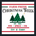 Farm Fresh Christmas Trees - Cut and Carry ポスター<br><div class="desc">Farm Fresh Christmas Trees graphic design with awesome typography font lettering is a great gift idea for men, women, husbands, wife girlfriends, and a boyfriend who will love this modern and elegant pattern. The best and original Christmas celebration present for your holiday collection. This design is also fitting in time...</div>