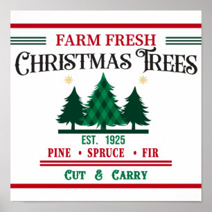 Farm Fresh Christmas Trees - Cut and Carry ポスター