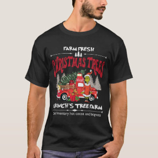 farm fresh christmas trees grinch tシャツ