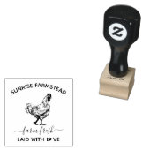Farm Fresh Eggs | 面白いモノグラム エッグスタンプ ラバースタンプ (押印)