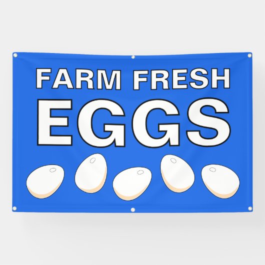 Farm Fresh Eggs Banner 横断幕 (横)