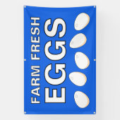 Farm Fresh Eggs Banner 横断幕 (縦)