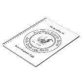 Farm Fresh Eggs Chicken Coop Rustic Country Farm ノートブック (左側)