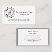 Farm Fresh Eggs Chicken Coop Rustic Country Farm 名刺 (正面/裏面)