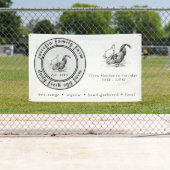 Farm Fresh Eggs Chicken Coop Rustic Country Farm 横断幕 (インサイチュ)