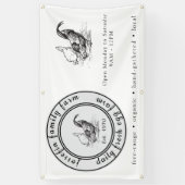 Farm Fresh Eggs Chicken Coop Rustic Country Farm 横断幕 (縦)