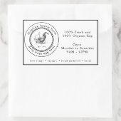 Farm Fresh Eggs Chicken Coop Rustic Country Farm 長方形シール (バッグ)