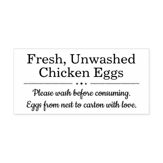 Farm Fresh Eggs | Monogram Egg Carton セルフインキングスタンプ (デザイン)