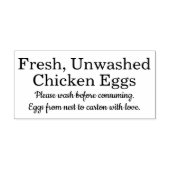 Farm Fresh Eggs | Monogram Egg Carton ラバースタンプ (インプリント)