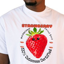 Farm Fresh Fruit Label Strawberry  Tシャツ