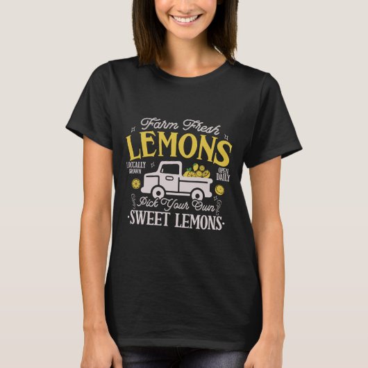 Farm Fresh Lemons Loccally Grown Tシャツ (正面)
