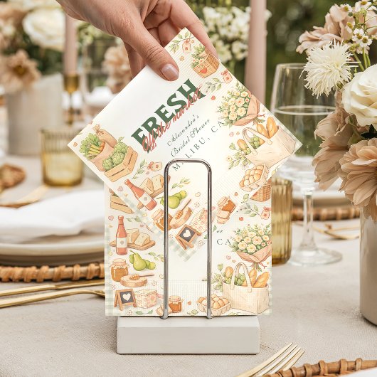 Farm Fresh Market Bridal Shower スタンダードカクテルナプキン