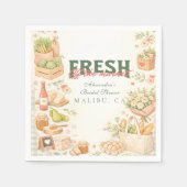 Farm Fresh Market Bridal Shower スタンダードカクテルナプキン (正面)