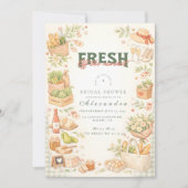 Farm Fresh Market Bridal Shower 招待状 (正面)