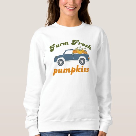 Farm Fresh Pumpkins スウェットシャツ (正面)