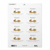 Farm Fresh Quail Eggs | Monogram Egg Carton ラベル (フルシート)