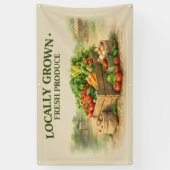 Farm Fresh Vegetable & Free Range Egg Banner 横断幕 (縦)