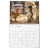 Farm Friends ~一緒に暮らす動物たち カレンダー (2月 2027)