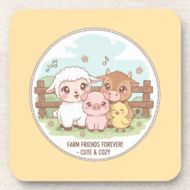 Farm friends forever - cute & cozy コースター
