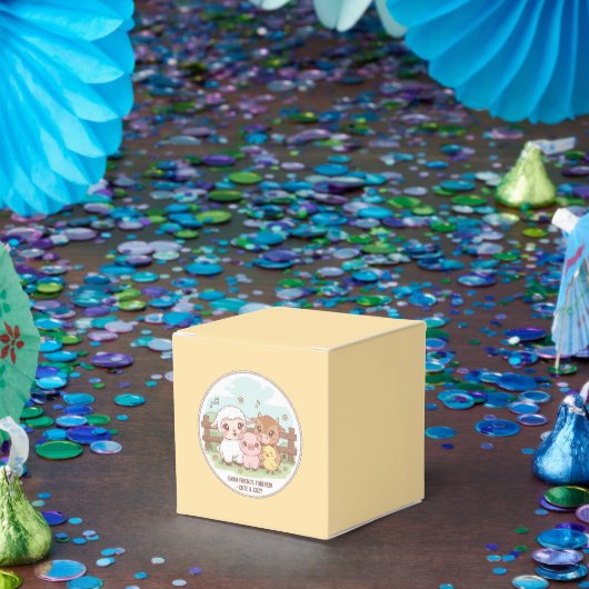 Farm friends forever - cute & cozy フェイバーボックス (パーティー)