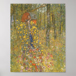 Farm Garden With Crucifix By Gustav Klimt ポスター<br><div class="desc">Farm Garden With Crucifix By Gustav Klimt</div>