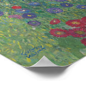 Farm Garden with Sunflowers —クリムト ポスター (角)