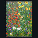 Farm Garden with Sunflowers, beautiful artwork ノートブック<br><div class="desc">Farm Garden with Sunflowers,  famous painting by Gustav Klimt</div>