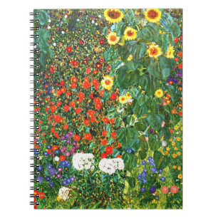 Farm Garden with Sunflowers, beautiful artwork ノートブック