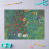 Farm Garden with sunflowers by After Gustavクリムト 薄葉紙 (クラフト)