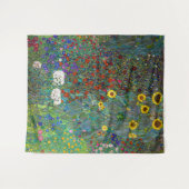 Farm Garden with Sunflowers | Gustav Klimt | タペストリー (正面(横))