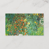 Farm Garden With Sunflowers Gustav Klimt 名刺 (正面)