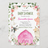 Farm Girl Baby Shower 招待状 (正面/裏面)