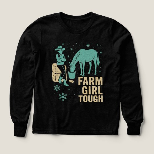 Farm Girl Tough Western long sleeve- Winter  (デザイン正面)