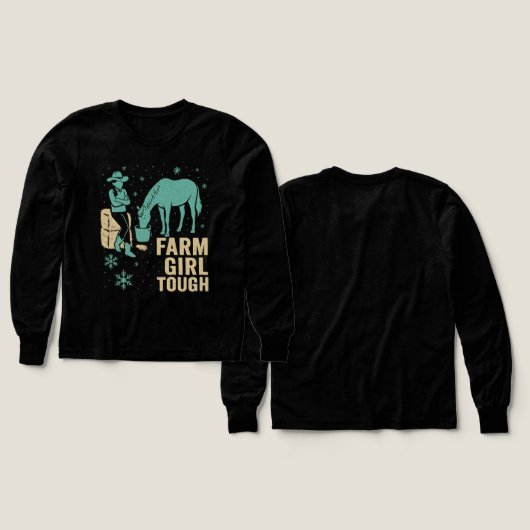 Farm Girl Tough Western long sleeve- Winter  (デザイン 正面＆背面)