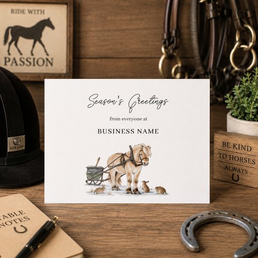 Farm Horse Business Logo クリスマス