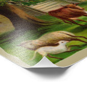 Farm House And Country Garden フォトプリント (角)