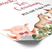 Farm House Animals Barnyard Thank you for coming ポスター (角)