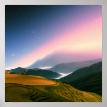 Farm in the Mountains Poster