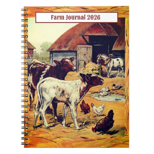 Farm Journal 2026 ノートブック (正面)