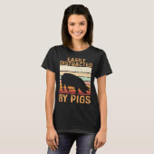 Farm Kids Piglet Easily Distracted By Pigs Tシャツ (正面フル)