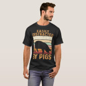 Farm Kids Piglet Easily Distracted By Pigs Tシャツ (正面フル)