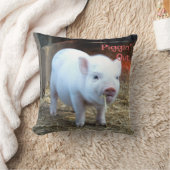 Farm Life Piggin' Out ブタと牛の裏デザイン クッション (ブランケット)