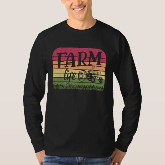 Farm Life Rancher Barnyard Harvest Farming Barn Ca Tシャツ (正面)