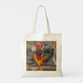 Farm Life Roosters Tote Bag トートバッグ (裏面)